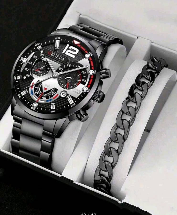 Men's 3pc Quartz Watch set