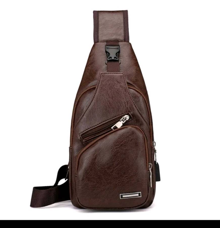 Wow amazing luxurious Men's crossbody P Leather sling bag