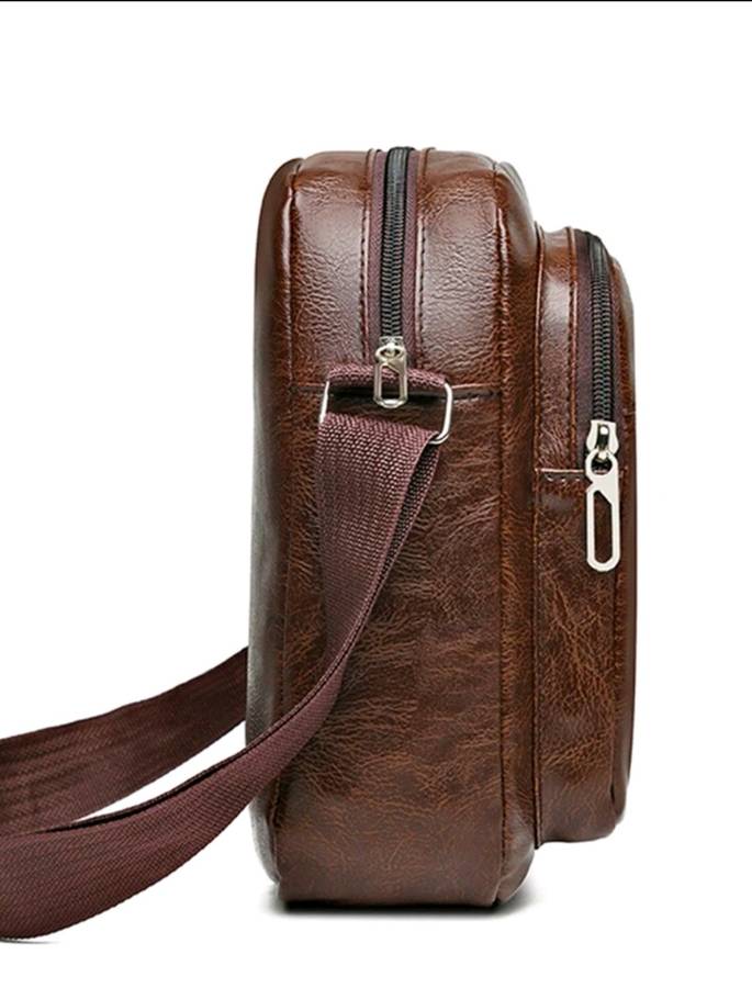 Wow amazing luxurious luxurious Men's (P) u leather crossbody bag