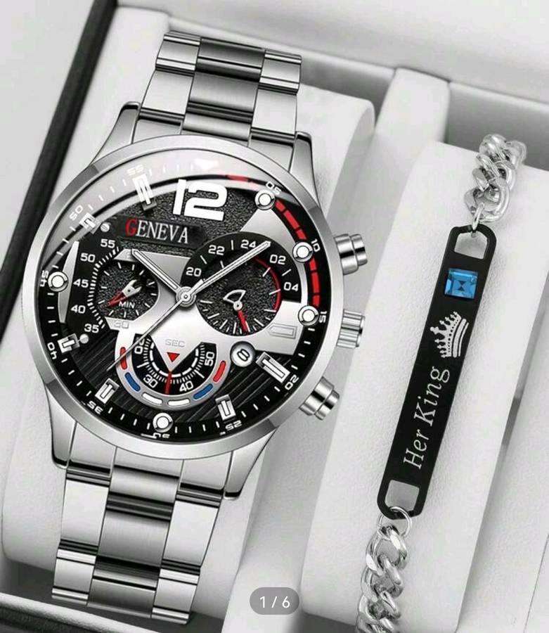 Men's 2 Piece Quartz Watch Set