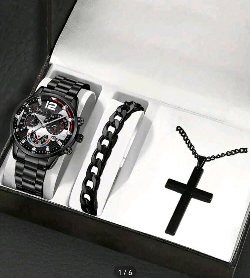 Men's 3pc Quartz Watch set