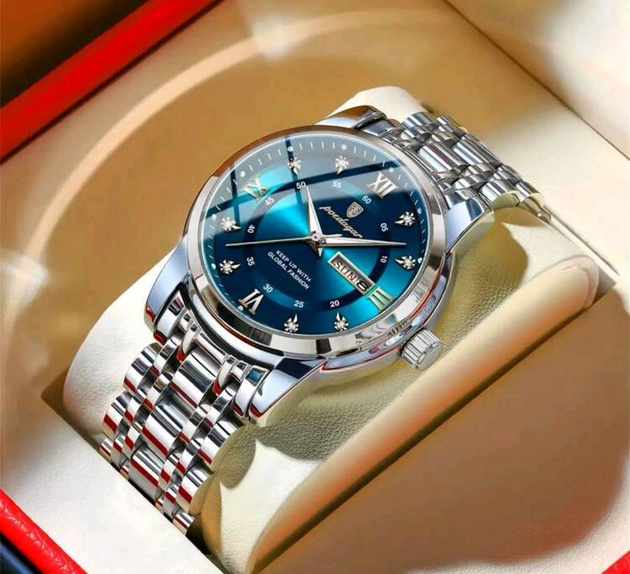 Wow amazing luxurious Men's POEDAGAR waterproof watch