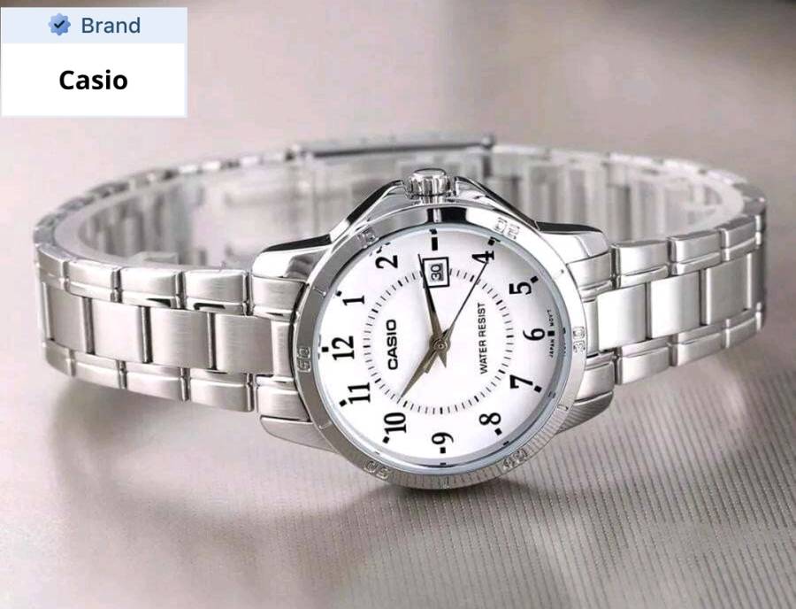 Waterproof casio watch with date