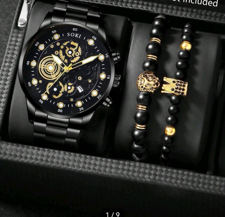 Wow amazing luxurious Men's quartz watch set