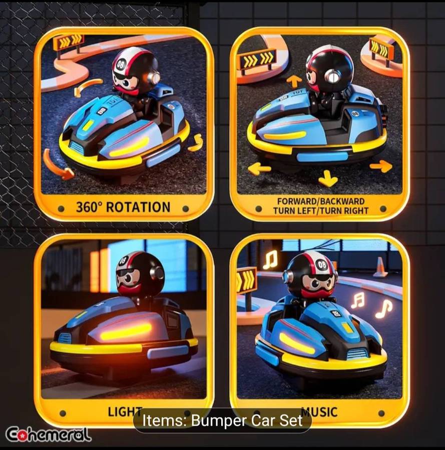 Wow amazing  luxurious  2x bumper cars with 2 remotes