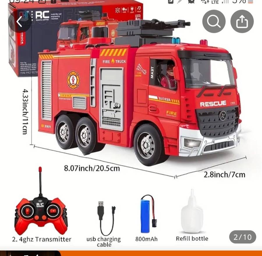 Remote  fire truck