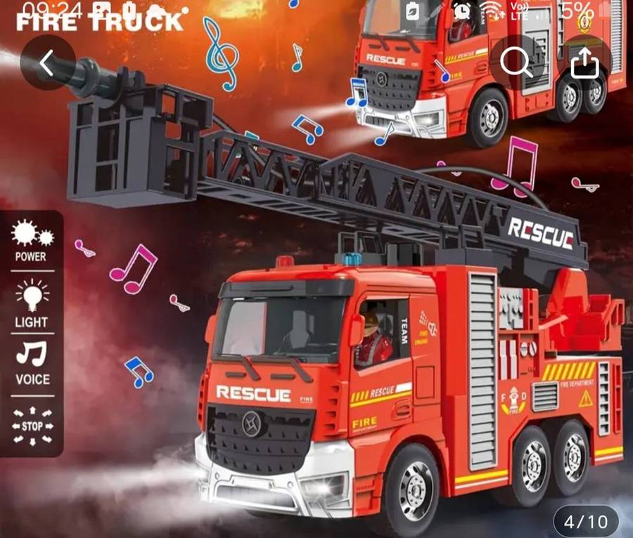 Remote  fire truck