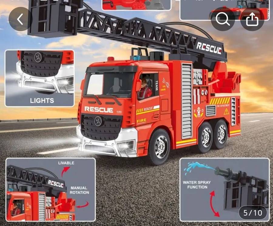 Remote  fire truck