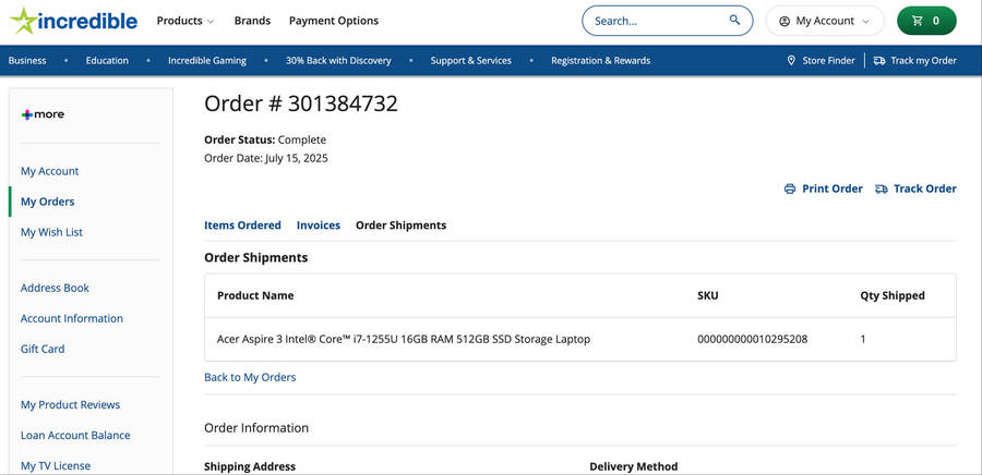 Demo Acer Aspire 3 Intel® Core i7-1255U 16GB RAM 512GB SSD Storage Laptop
