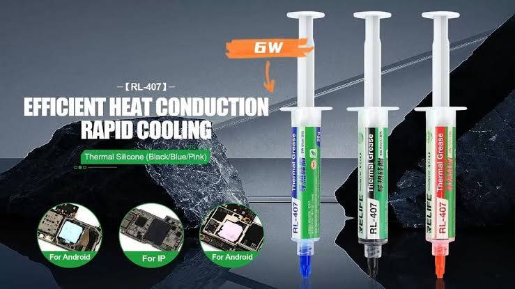Silicon Thermal Paste RL-407 - Thermal Paste - 20g (Blue Colour)(High Quality)(Local Stock)