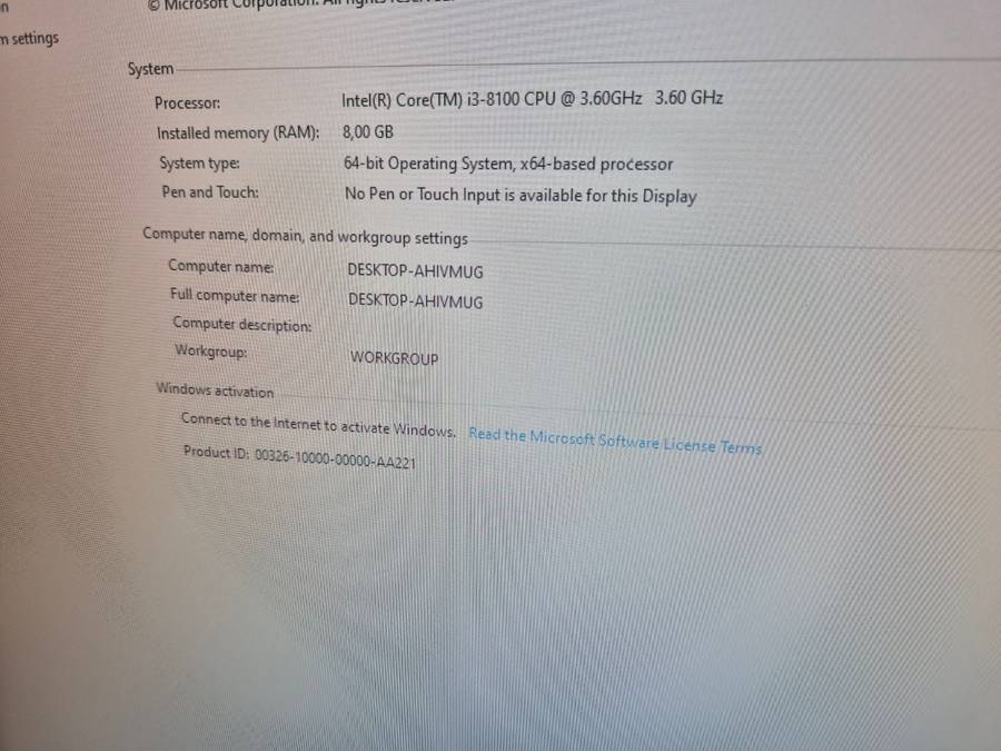 8th gen Core I3 bundle