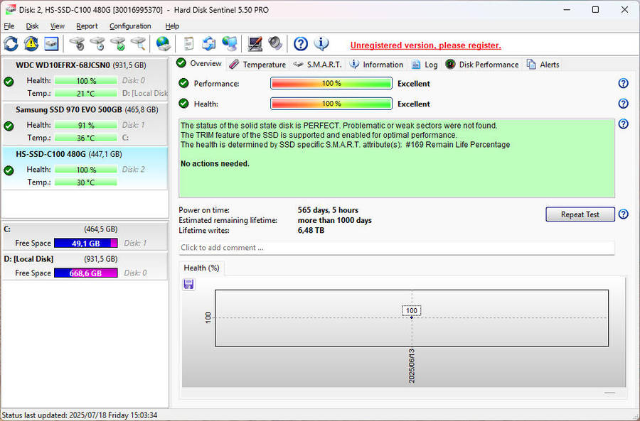 Hikvision C100 480GB 2.5" SSD