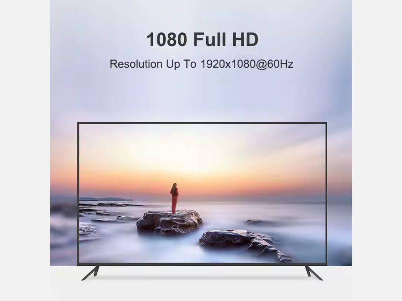 HDMI To Vga Adapter With Audio In Box