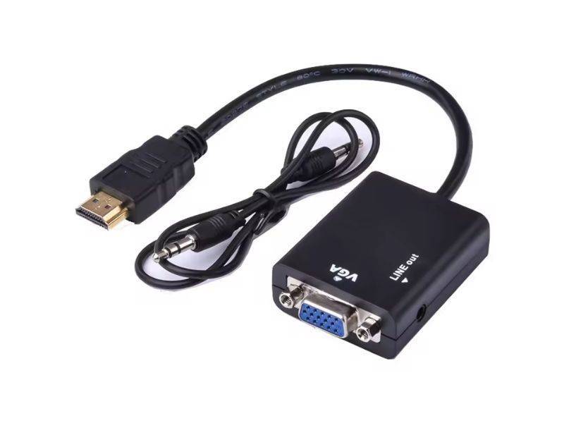 HDMI To Vga Adapter With Audio In Box