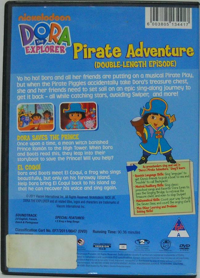 Dora the Explorer - Pirate Adventure (DVD)