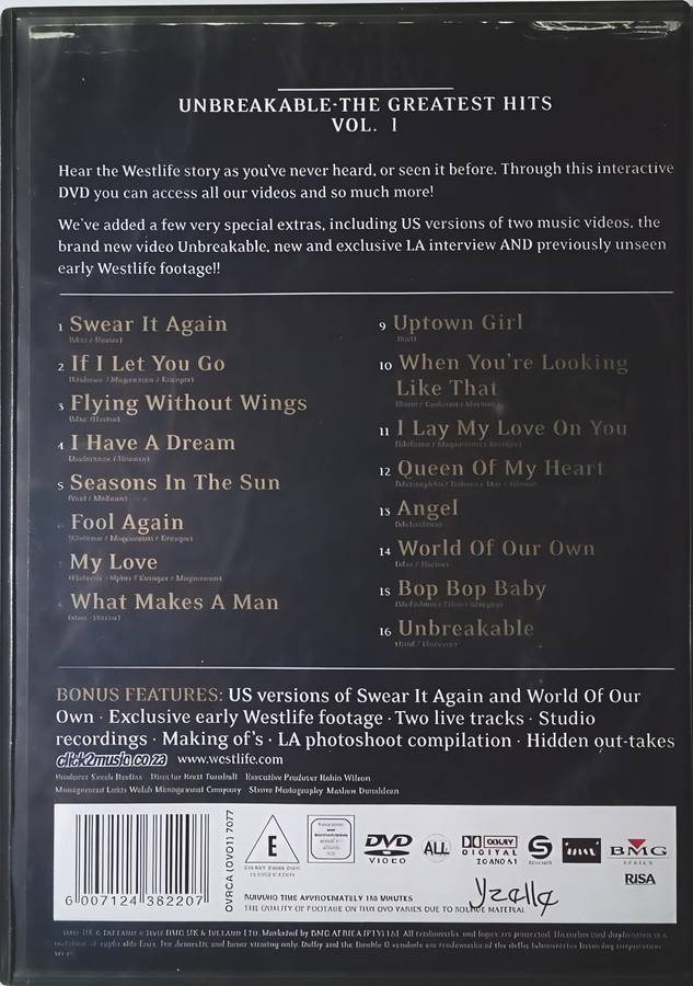 Westlife Unbreakable The Greatest Hits