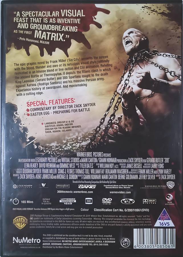 300 Gerard Butler | Lena Headey DVD