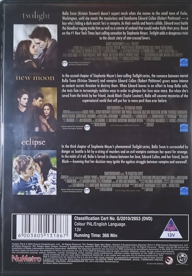 TWILIGHT | NEW MOON | ECLIPSE 3Disc