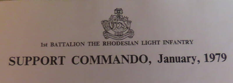 Rhodesia-Bush War-1st Battalion Rhodesian Light Infantry (RLI)-Support Commando Jan. 1979 Copy Photo