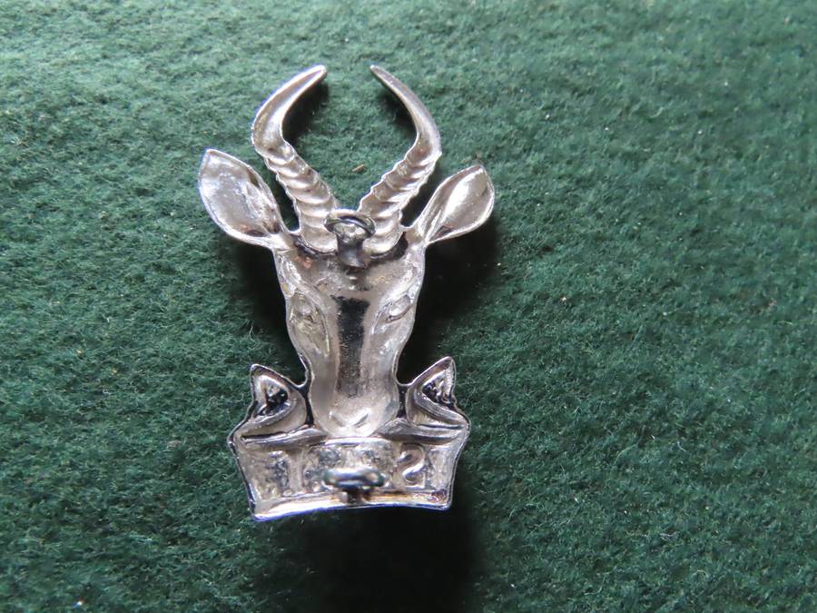 South Africa - Border War -SA Infantry Chromed Cap Badge - Post 1976