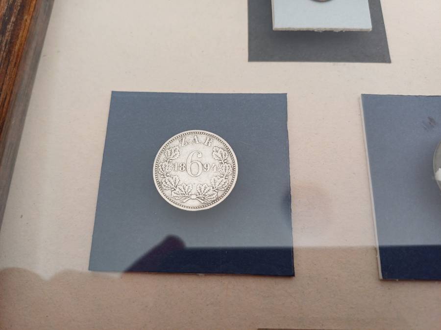 ZAR Paul Kruger mounted lot of rare items in Spink & Son Ltd Frame. Beautiful!