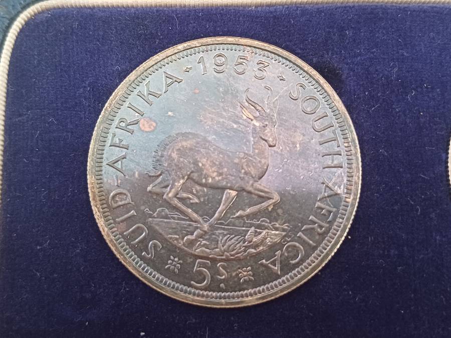 SA Union 1953 Silver Short Proof Set In SA Mint Box!