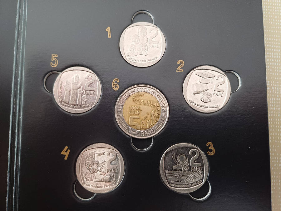 Complete Set of SA25 Coin Set in SA Mint Folder! (9 Available)