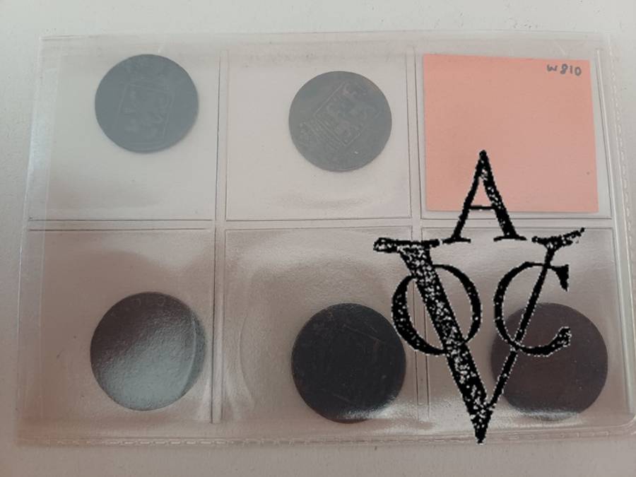 Collection of Five Authentic VOC Coin Varieties in Plastic Sleeve! Sold As Lot! See Description!