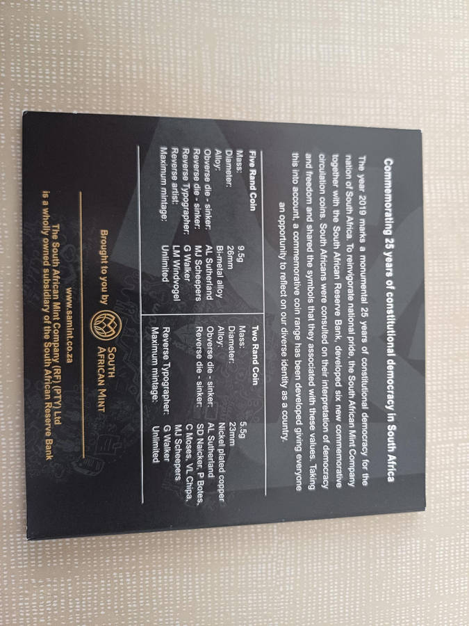 Complete Set of SA25 Coin Set in SA Mint Folder! (9 Available)