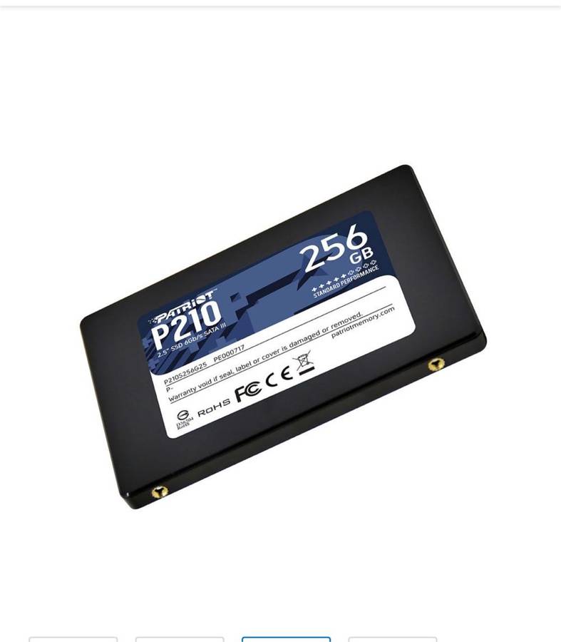 Patriot 256 GB SSD (P220S256G25) (Interface: SATA III, Form Factor: 2.5 Inch)