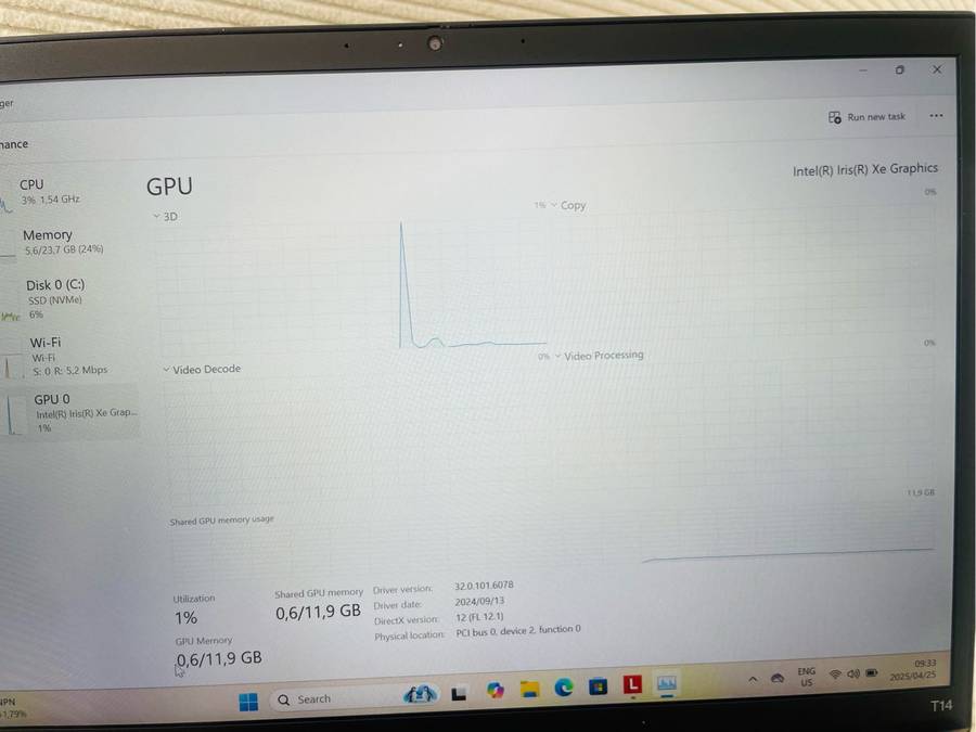 New Lenovo ThinkPad T14 Gen 3 Core i5 Laptop 21AH004XZA With 24GB RAM
