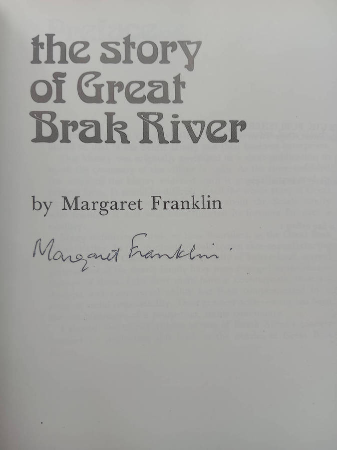 Africana- The story of Great Brak River by Margaret Franklin.