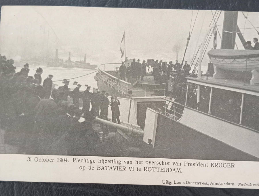 Africana- Briefkaart, Paul Kruger's casket