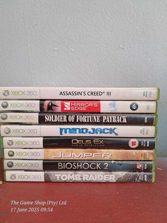 XBOX 360 Bundle - 8x Games (JL01)