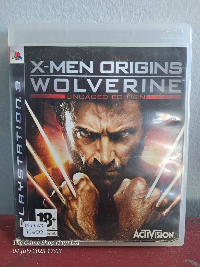 PS3 X-MEN ORIGINS : WOLVERINE (UNCAGED EDITION) - CIB