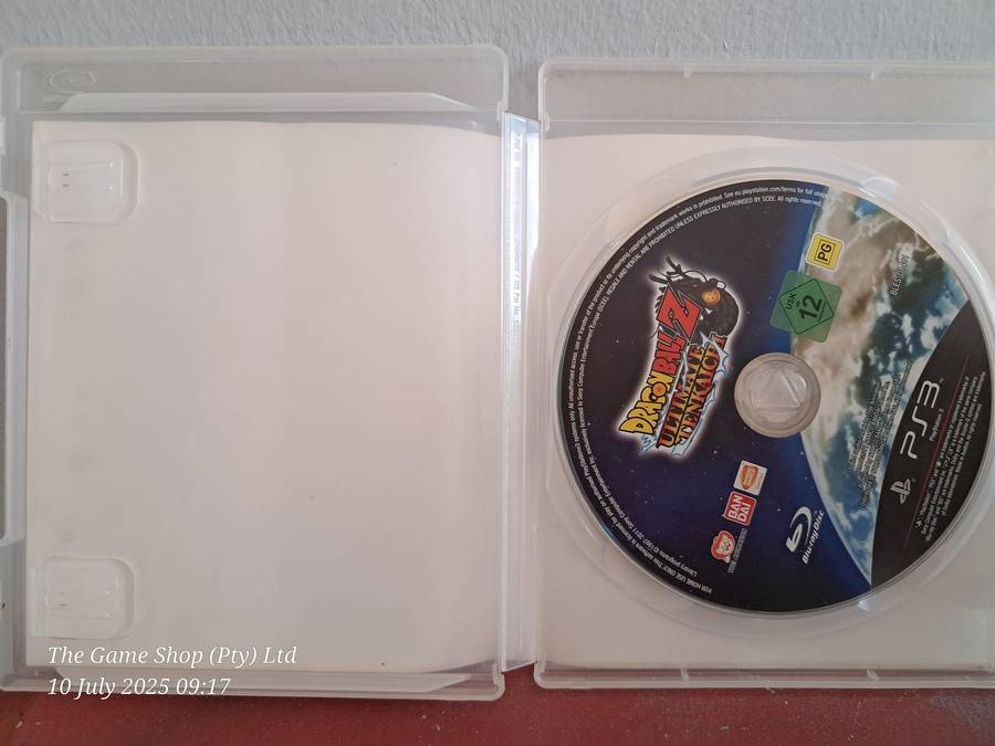 PS3 DRAGONBALL Z : ULTIMATE TENKAICHI - NO MANUAL