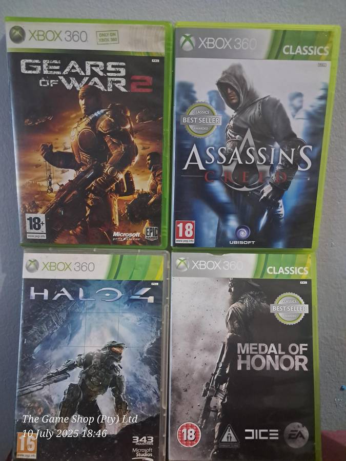 XBOX 360 BUNDLE (4X GAMES)