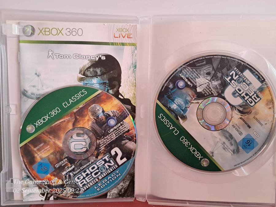 XBOX 360 TOM CLANCY'S GHOST RECON ADVANCED WARFIGHTER 2 + MANUAL