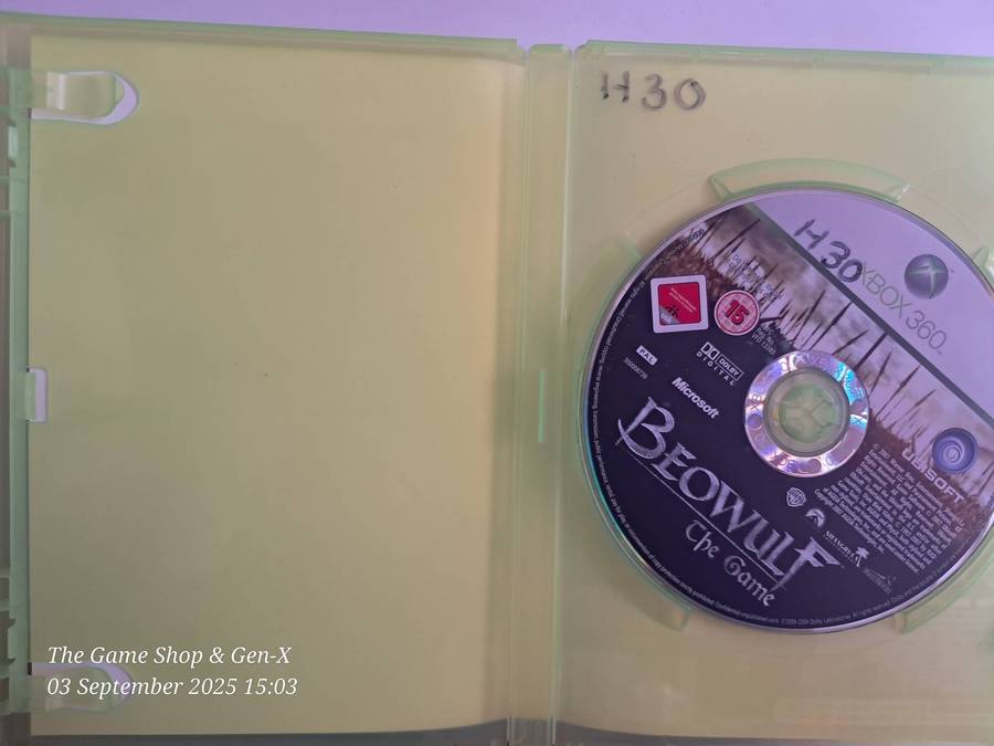 XBOX 360 BEOWULF : THE GAME - NO MANUAL