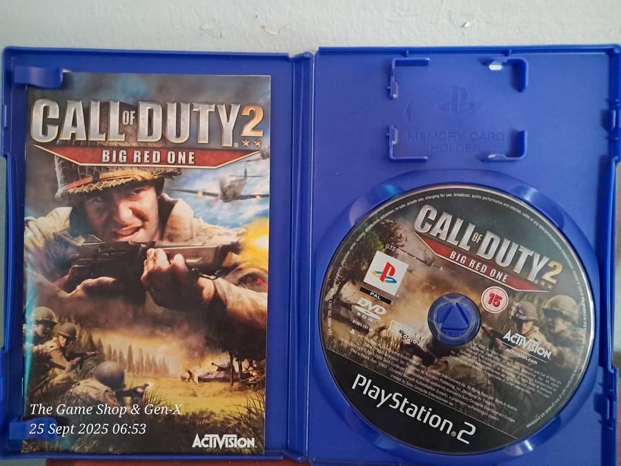 PS2 CALL OF DUTY : BIG RED ONE + MANUAL