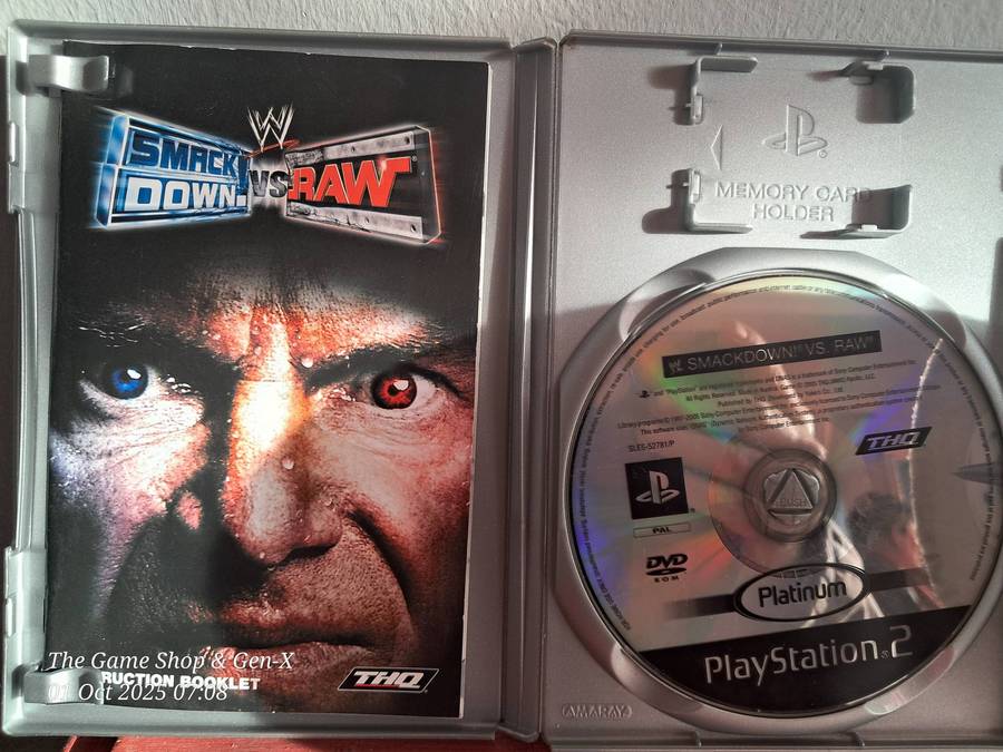 PS2 SMACKDOWN VS RAW (PLATINUM) + MANUAL