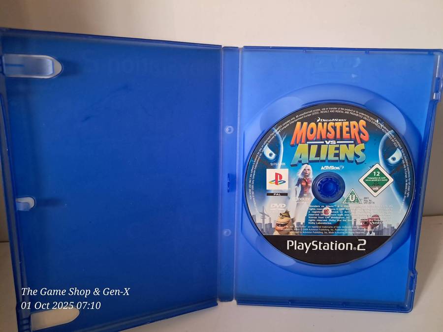 PS2 MONSTERS VS ALIENS - NO MANUAL