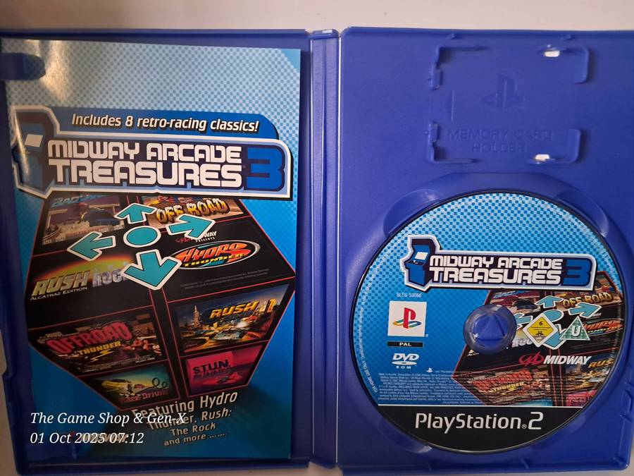PS2 MIDWAY ARCADE TREASURES 3 + MANUAL