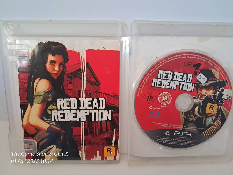 PS3 RED DEAD REDEMPTION + MANUAL (NO MAP)