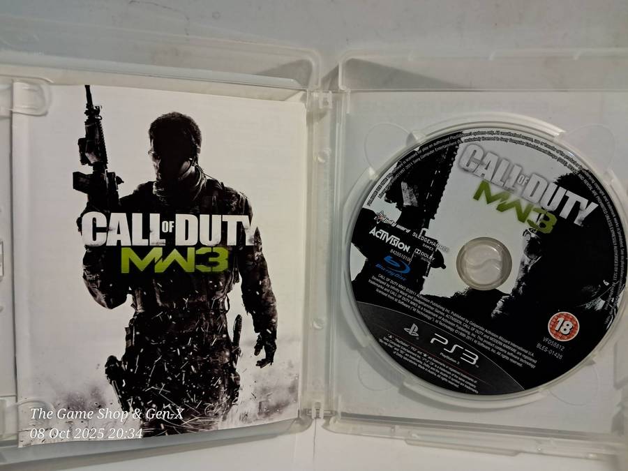 (PLAYSTATION 3) CALL OF DUTY : MODERN WARFARE 3 + MANUAL