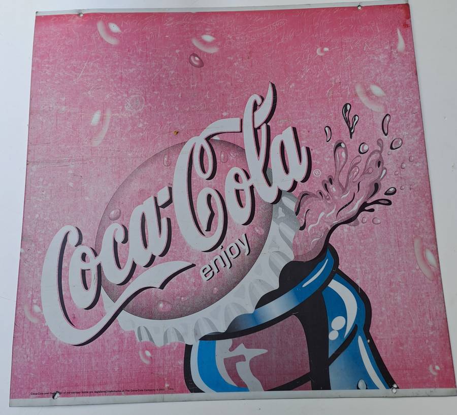Vintage metal Coca Cola sign. !!!