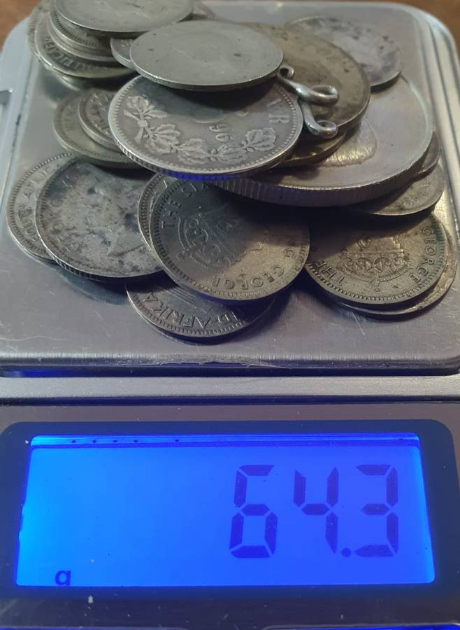 Silver Coins x 31 ( 64.3 grams)
