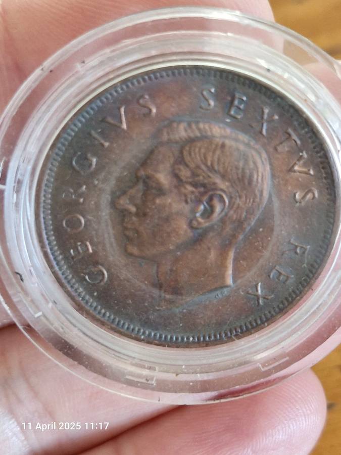 1952 1d coin in Excellent condition