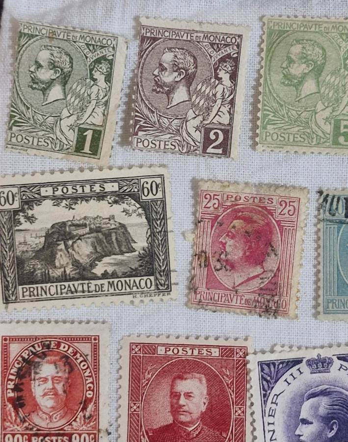 Selection of stamps from Monaco from 1891 to more current both used and unused