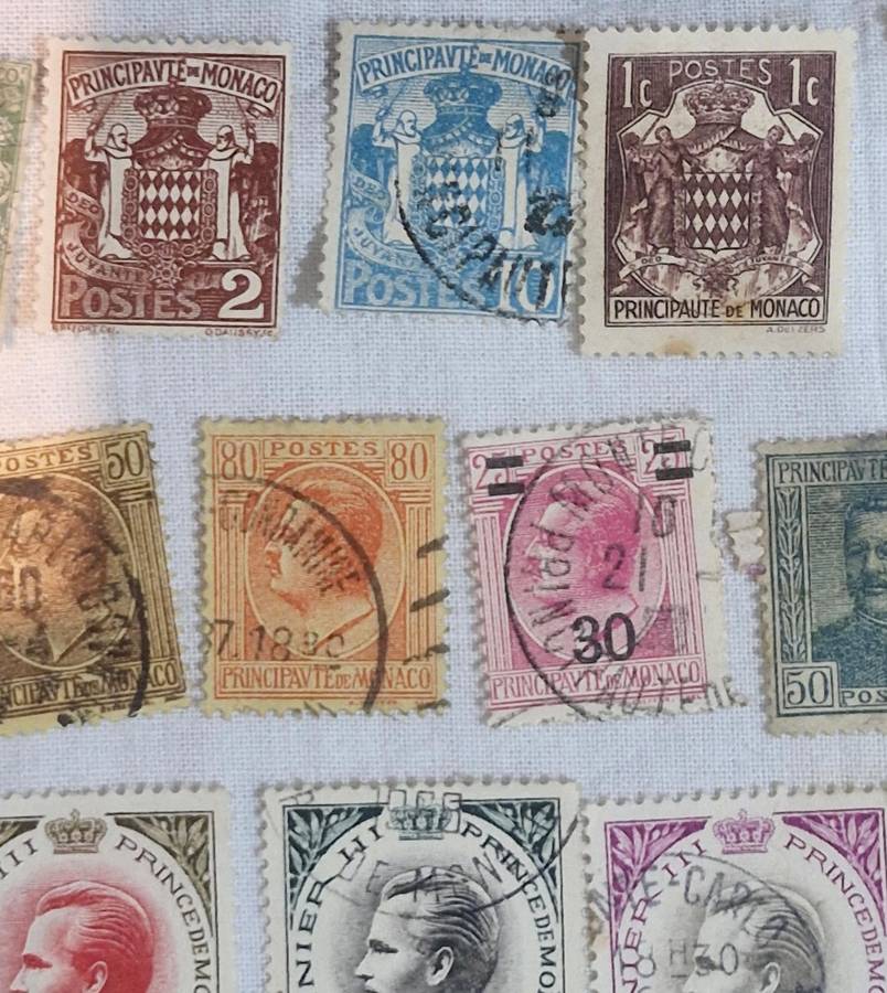 Selection of stamps from Monaco from 1891 to more current both used and unused